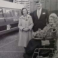 DEMAND's founder Lady Renton is presented with the keys to a new van