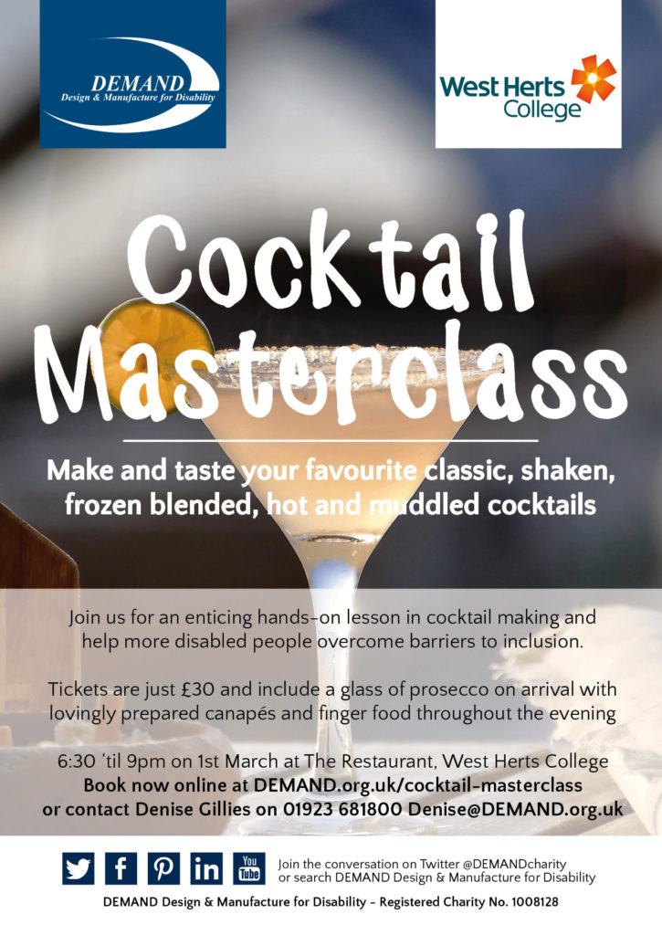 DEMAND Cocktail Masterclass poster